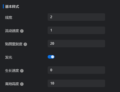 园区、楼层、房间层级配置起止线(飞线)