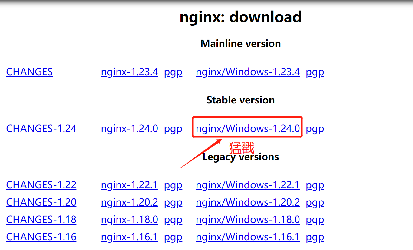 Windows上配置Nginx内容
